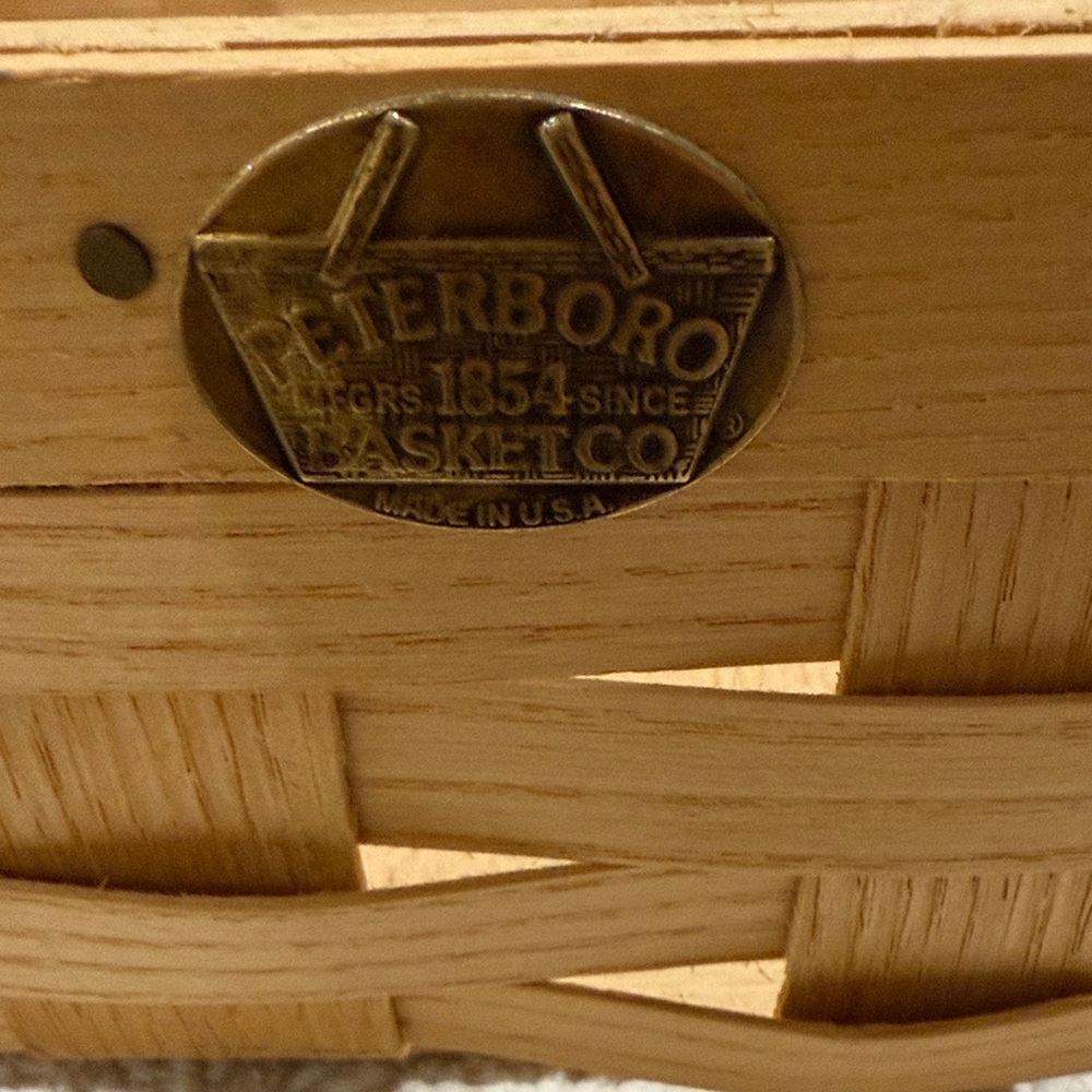 PeteboroTan Woven Basket with Handle - Picture 2 of 6